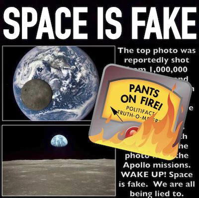 why imagines from space are fake